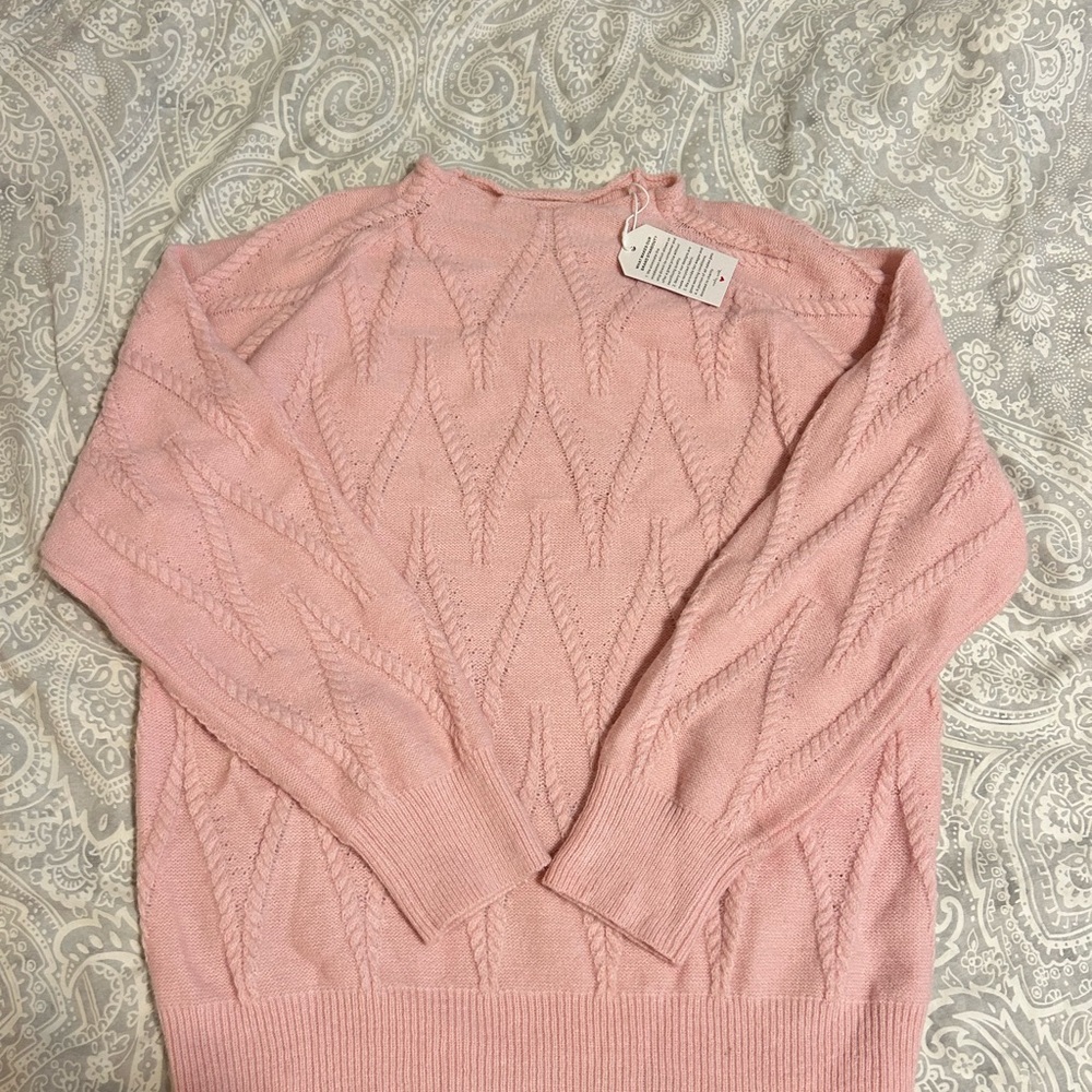 Pink Knit Sweater and Pants Set - Picture 3 of 7